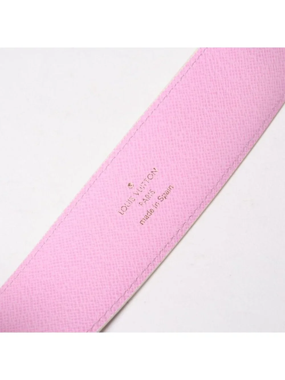 Louis Vuitton Ceinture Belt White Multicolor Gold